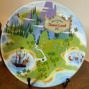 Disney Parks Never Land Peter Pan Decorative Plate